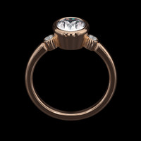 1.40 Ct. Gemstone Ring, 14K Rose Gold 3