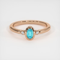 0.31 Ct. Gemstone Ring, 14K Rose Gold 1