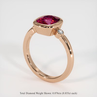 2.92 Ct. Ruby Ring, 14K Rose Gold 2