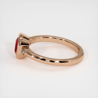 1.37 Ct. Ruby Ring, 14K Rose Gold 4