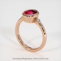 2.31 Ct. Ruby Ring, 14K Rose Gold 2