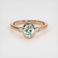 0.99 Ct. Sapphire Ring, 14K Rose Gold 1