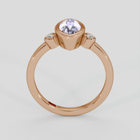 1.76 Ct. Purple Sapphire Ring, 14K Rose Gold 3