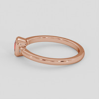 0.42 Ct. Padparadscha Sapphire Ring, 14K Rose Gold 4