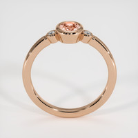 0.68 Ct. Sapphire Ring, 14K Rose Gold 3