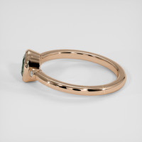 0.59 Ct. Bluish Green Sapphire Ring, 14K Rose Gold 4