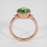 4.07 Ct. Green Zircon Ring, 18K Rose Gold 3