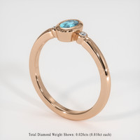 0.31 Ct. Gemstone Ring, 18K Rose Gold 2