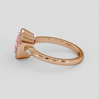 3.37 Ct. Padparadscha Sapphire Ring, 18K Rose Gold 4