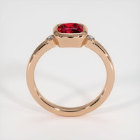 1.37 Ct. Ruby Ring, 18K Rose Gold 3