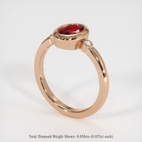 1.07 Ct. Ruby Ring, 10K White Gold 2