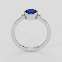 2.11 Ct. Blue Sapphire Ring, 10K White Gold 3