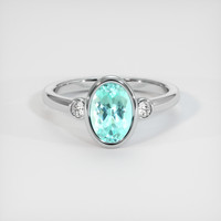 1.82 Ct. Gemstone Ring, 14K White Gold 1