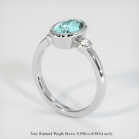 1.82 Ct. Gemstone Ring, 14K White Gold 2