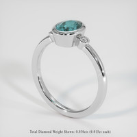 1.12 Ct. Gemstone Ring, 14K White Gold 2
