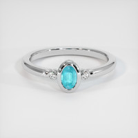 0.31 Ct. Gemstone Ring, 14K White Gold 1