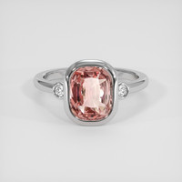 2.33 Ct. Brown Spinel Ring, 14K White Gold 1