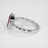 1.13 Ct. Ruby Ring, 14K White Gold 4