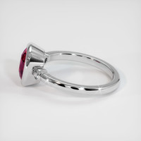 2.92 Ct. Ruby Ring, 14K White Gold 4