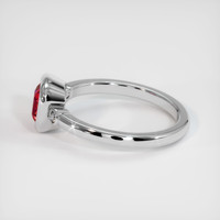 1.37 Ct. Ruby Ring, 14K White Gold 4