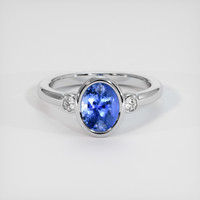 1.53 Ct. Sapphire Ring, 14K White Gold 1