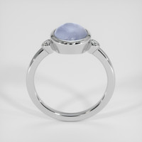 5.21 Ct. Greyish Blue Sapphire Ring, 14K White Gold 3