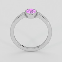 0.85 Ct. Pinkish Purple Sapphire Ring, 14K White Gold 3