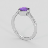 1.86 Ct. Purple Sapphire Ring, 14K White Gold 2