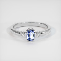0.52 Ct. Bi Color Sapphire Ring, 18K White Gold 1