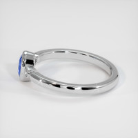 0.52 Ct. Bi Color Sapphire Ring, 18K White Gold 4