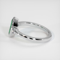 0.70 Ct. Emerald Ring, 18K White Gold 4