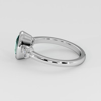 2.00 Ct. Bi Color Sapphire Ring, 18K White Gold 4
