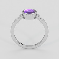 1.86 Ct. Purple Sapphire Ring, 18K White Gold 3