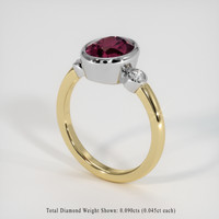 2.83 Ct. Gemstone Ring, 14K White & Yellow 2