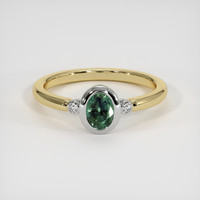 0.65 Ct. Gemstone Ring, 14K White & Yellow 1