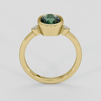 2.08 Ct. Green Sapphire Ring, 10K Yellow Gold 3