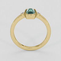 1.17 Ct. Bluish Green Sapphire Ring, 10K Yellow Gold 3
