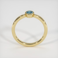 0.48 Ct. Greyish Blue Sapphire Ring, 10K Yellow Gold 3