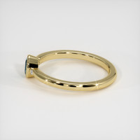 0.48 Ct. Greyish Blue Sapphire Ring, 10K Yellow Gold 4