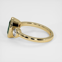 1.39 Ct. Bluish Green Sapphire Ring, 10K Yellow Gold 4