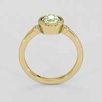 1.57 Ct. Yellowish Green Sapphire Ring, 10K Yellow Gold 3