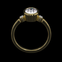 1.40 Ct. Gemstone Ring, 14K Yellow Gold 3