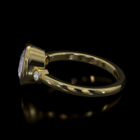 1.40 Ct. Gemstone Ring, 14K Yellow Gold 4