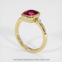 2.92 Ct. Ruby Ring, 14K Yellow Gold 2