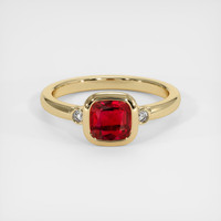 1.37 Ct. Ruby Ring, 14K Yellow Gold 1