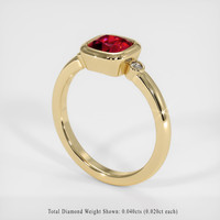 1.37 Ct. Ruby Ring, 14K Yellow Gold 2