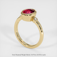 2.31 Ct. Ruby Ring, 14K Yellow Gold 2