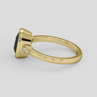 2.08 Ct. Green Sapphire Ring, 14K Yellow Gold 4