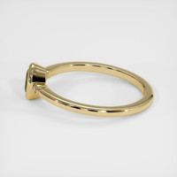 0.49 Ct. Green Sapphire Ring, 14K Yellow Gold 4