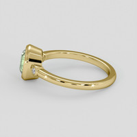 1.57 Ct. Yellowish Green Sapphire Ring, 14K Yellow Gold 4